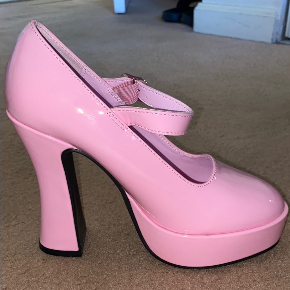 Pink Platform Heels - Picture 2 of 8